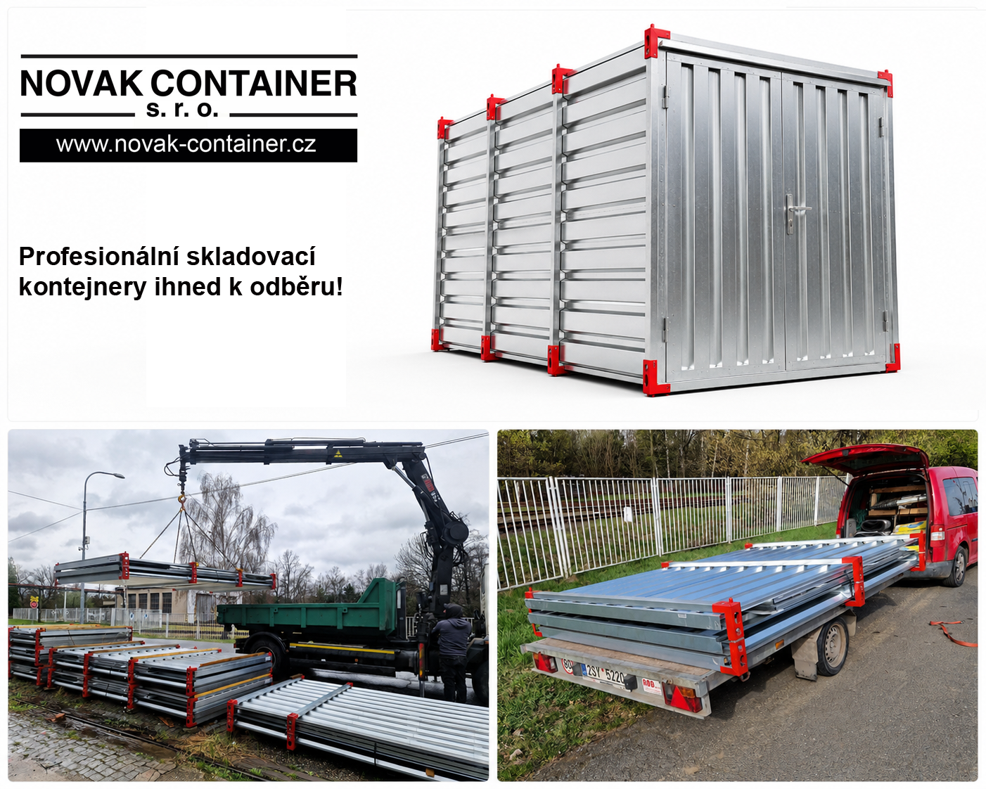 Skládací skladovací kontejnery 